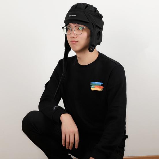 Stereo Rugby Helmet Warm Unisex Anti Collision Soccer Headgear for Soccer Goalie