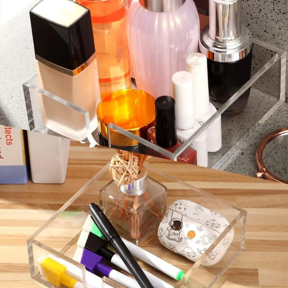 Transparent Tissue Box Acrylic Guest Towel Holder Tissue Paper Dispenser Case  Bathroom