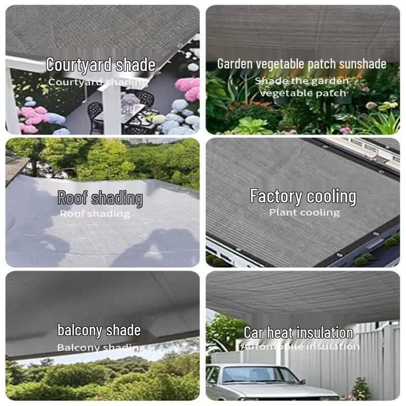 Gray Thickened Sun Shade Net