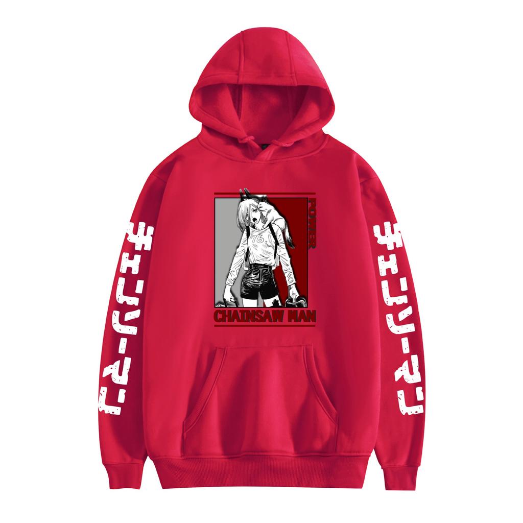 Chainsaw Man Hoodie Autumn Winter Fleece Streetwear Tops