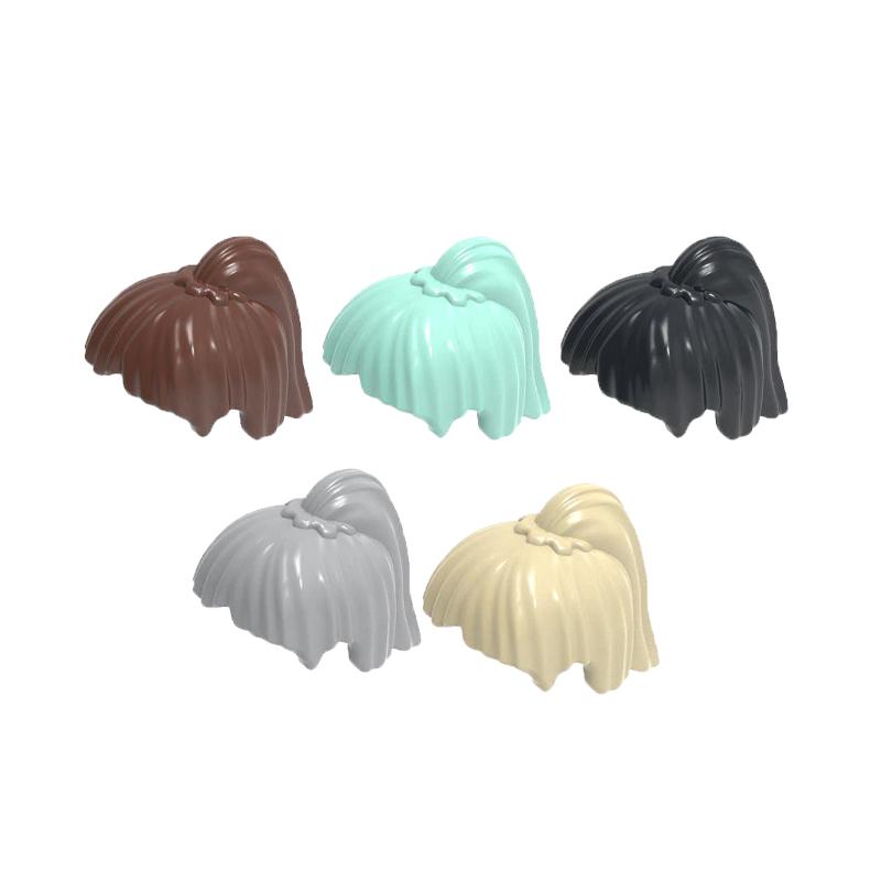 MOC City Building Blocks Procurement Products Body Character Accessories Colorful Hair Mini Bricks Compatible Toys Gift K075 DIY