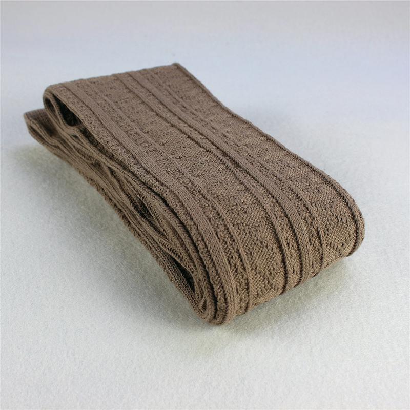Gestrickte Warmsocken Verlängert Lolita Lustige Kniestrümpfe Herbst Winter Japanisch Verlängert Warm Retro Locker Strümpfe Wintersocke 74cm gray