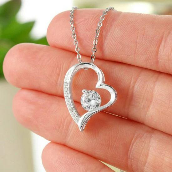 Double Opening Rose Heart Necklace Gift Box - Christmas Jewelry Box with Drawer