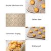 Hochleistungs-Macaron-Backblech Effizientes Macaron-Backblech mit 30 Mulden Kohlenstoffstahlblech für süße Kreationen