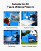 Portable Paint Booth Tent, 5870 X 3980 X 1780mm Portable Garage Spray Tent, Waterproof Spray Booth with Foldable Frame Design & 4 Mesh Side Windows