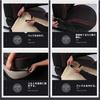 Faux Leather Car Seat Cushion Universal Fit 55cm x 55cm x [inotenka] Covers, Mats, Breathable, Non-Slip, (Approx. 55cm, Black) (Black Only, Approx.