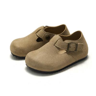 Mode Kidmi Kinder Wildleder Clogs Korkfußbett Kleinkind Hausschuhe mit Fußgewölbeunterstützung Verstellbare Riemen für Jungen Mädchen Indoor Outdoor Clogs