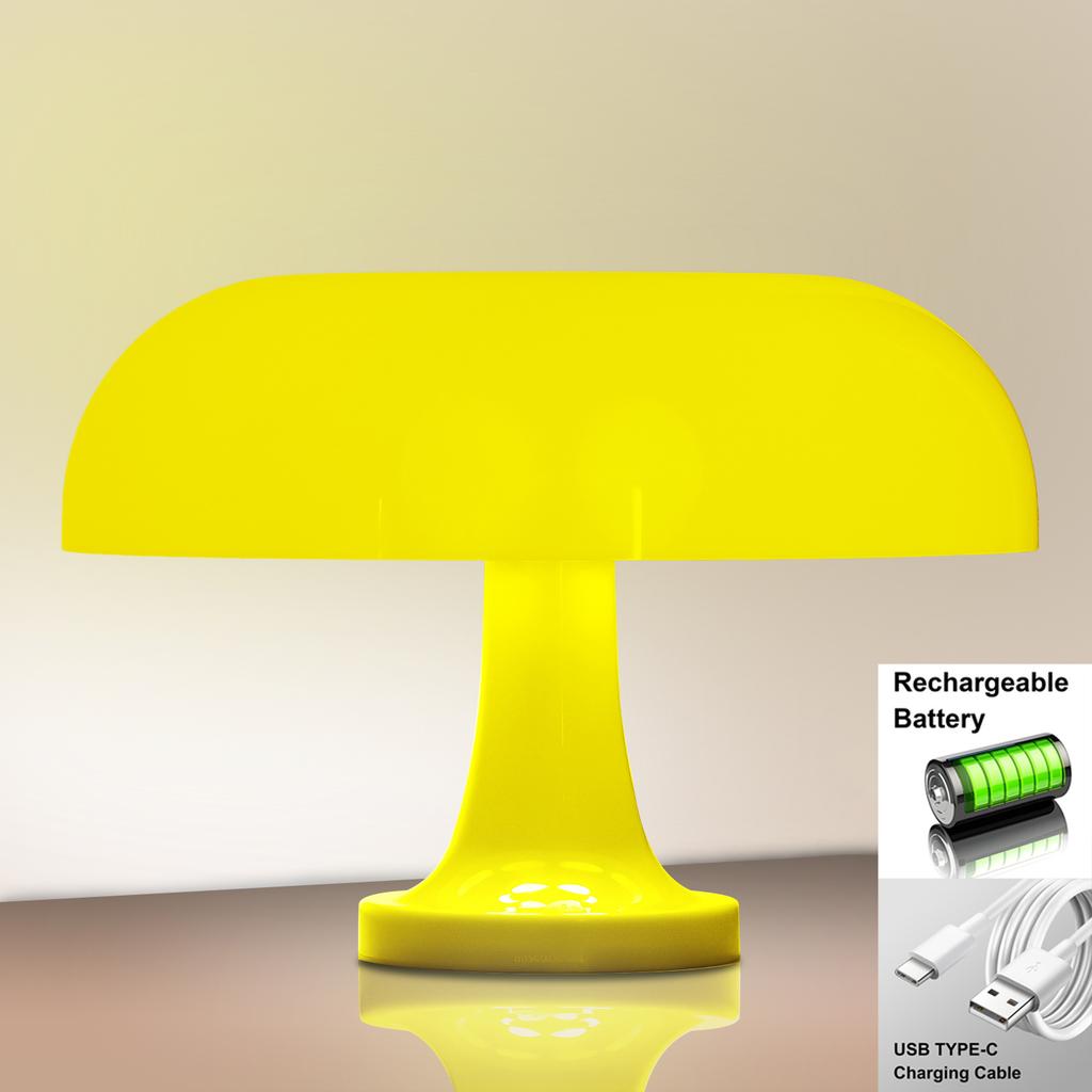 Mushroom table lamp minimalist modern bedroom bedside lamp Danish designer orange decorative table lamp