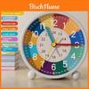 Kids Educational Metal Alarm Clock With Silent Movement For Childrens Bedroom Learning