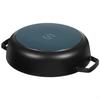 Cocotte Ronde - STAUB - Chistera - 28 cm - Fonte émaillée - 6,7 L - Noir Mat