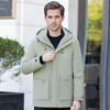 Men's Hooded Winter Down Jacket - Versatile, Thick, and Warm