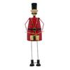 Red Metal Nutcracker Drummer 57cm
