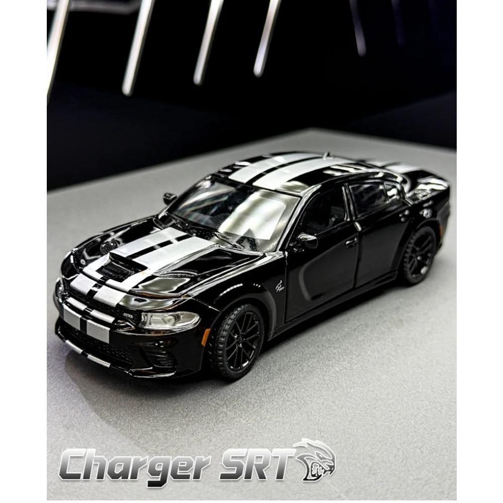 1/32 DODGE Charger SRT Hellcat Legierung Sportwagen Modell Diecast Spielzeug Muscle Vehicles Automodell Simulation Ton und Licht Kindergeschenk