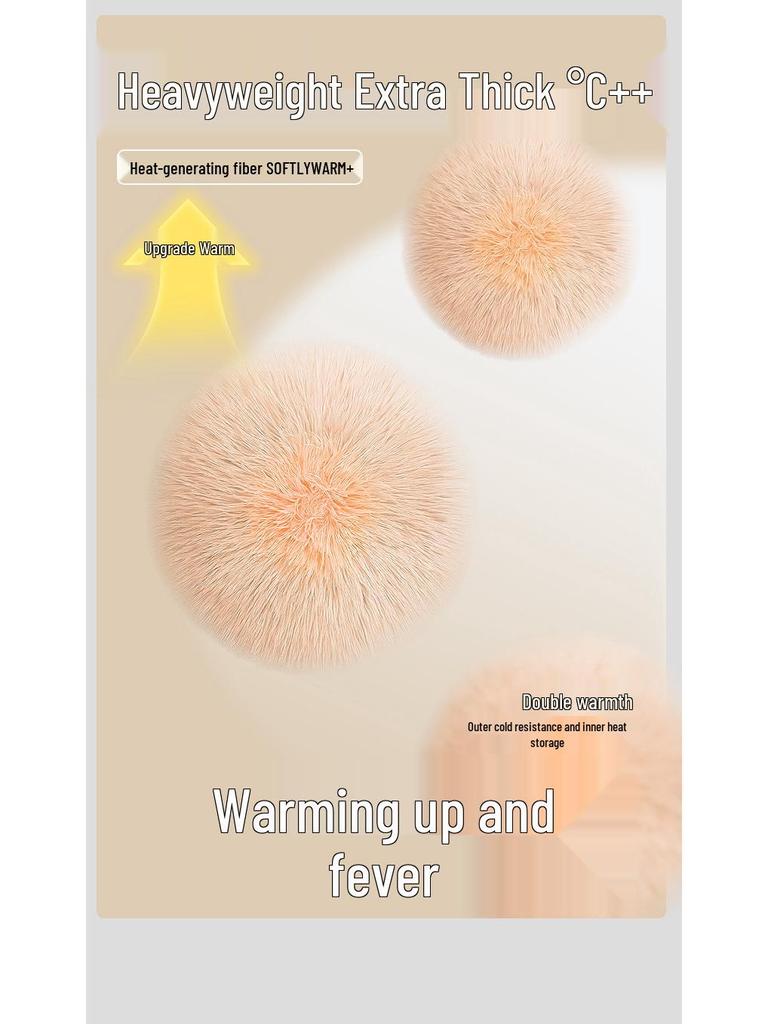 Damen Klasse A Reine Baumwolle Flanell Strickwaren Set - 280g Warm & Bequem Verdickte Herbst Unterwäsche