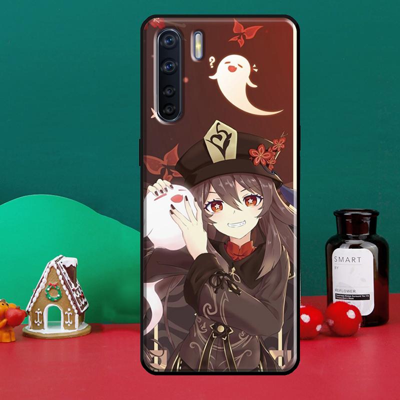 Genshin Impact Hu Tao Geist Fall für OPPO A74 A54 A94 A31 A53 A5 A9 2020 A52 A72 A1K A83 a91 A93 A3S A5S A15 Abdeckung