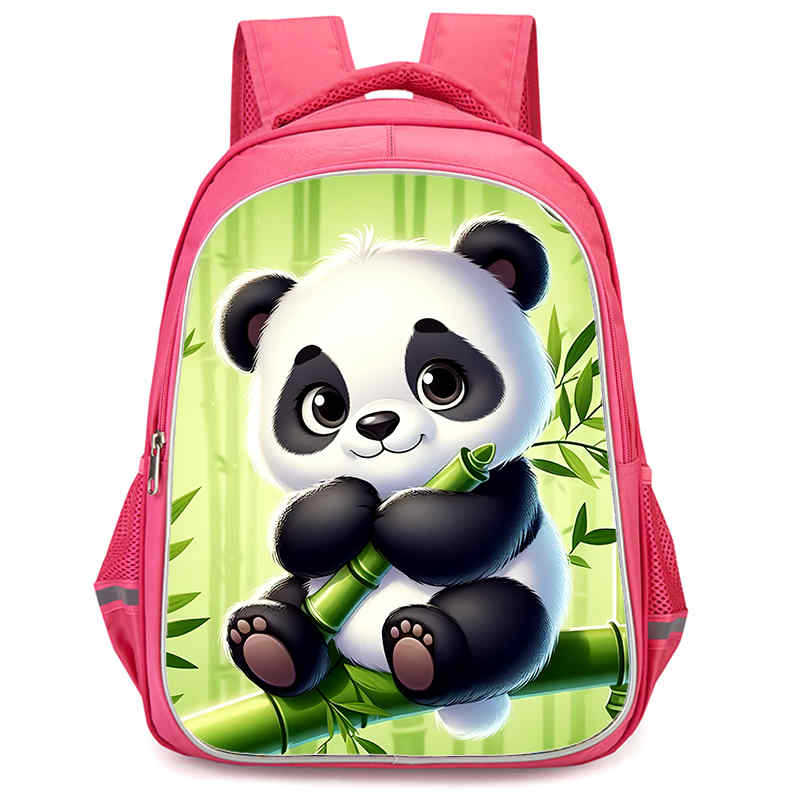 Panda Niedliche Schultasche Verschleißfest Großes Fassungsvermögen Wirbelsäulenschutz Und Anti-Buckel Schüler Party Must-Have Leichter Rucksack