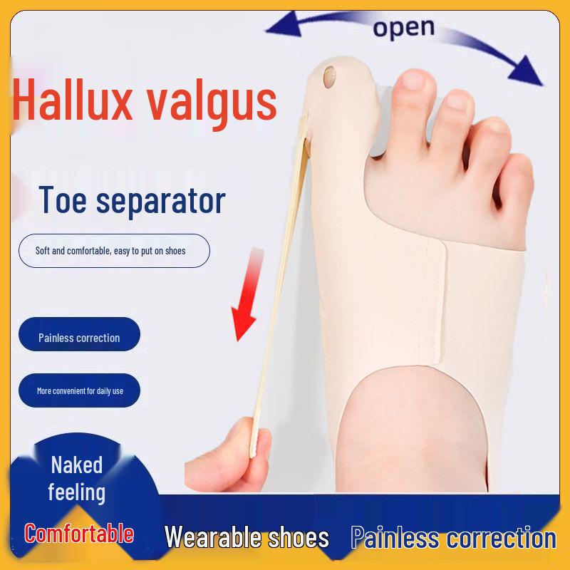 

Ultra-Thin Bunion Corrector Toe Sleeve, Adjustable Hallux Valgus Protection M (EU 30-35)