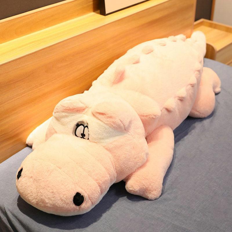 60-150cm New Alligator Plush Toys Lifelike Stuffed Animal Soft Plush Crocodile Piushion Filled Pillow Cushion For Girl Kids Gift