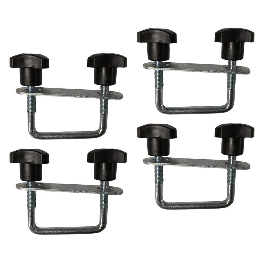Kit di morsetti a U multiuso per box da tetto per portapacchi per auto 4x4 Raccordi metallici regolabili per il montaggio di box da tetto e bagagli