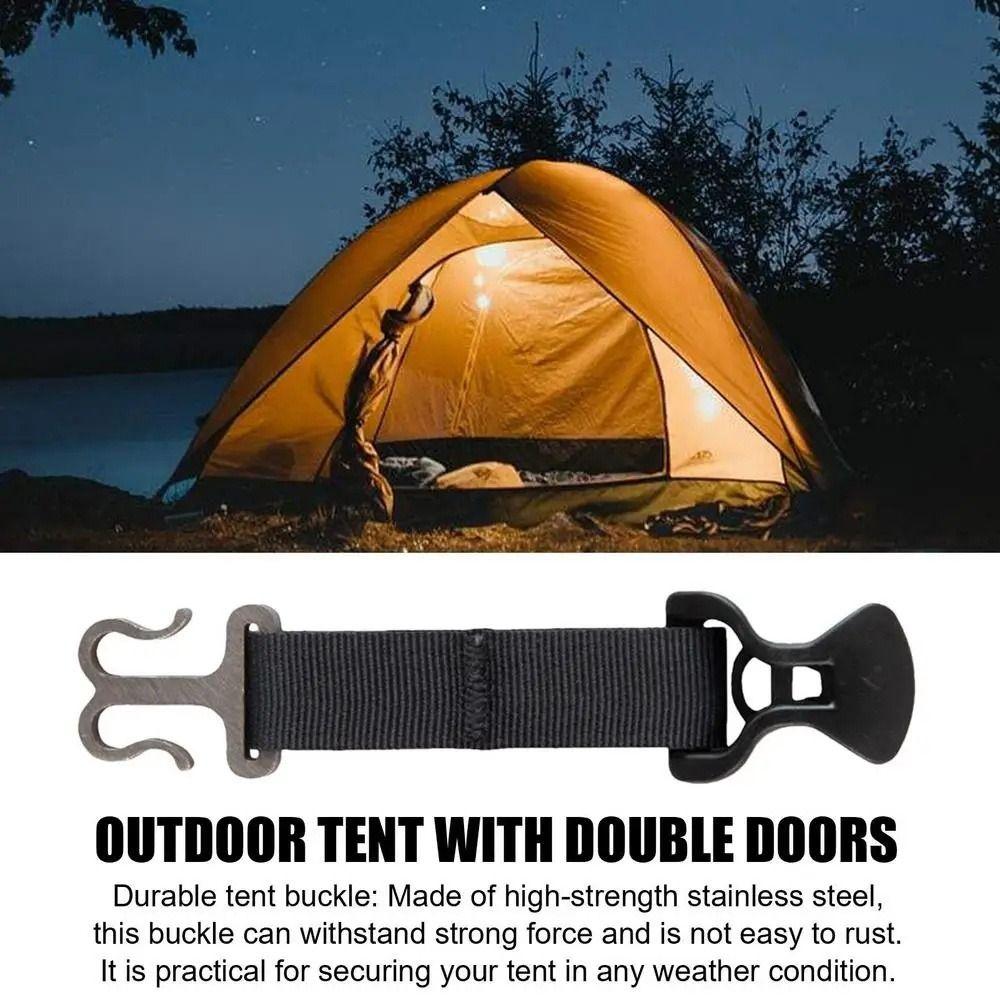 Awning Hooks Camping Tent Buckle Stainless Steel Tent Rope Holder  Outdoor Sports