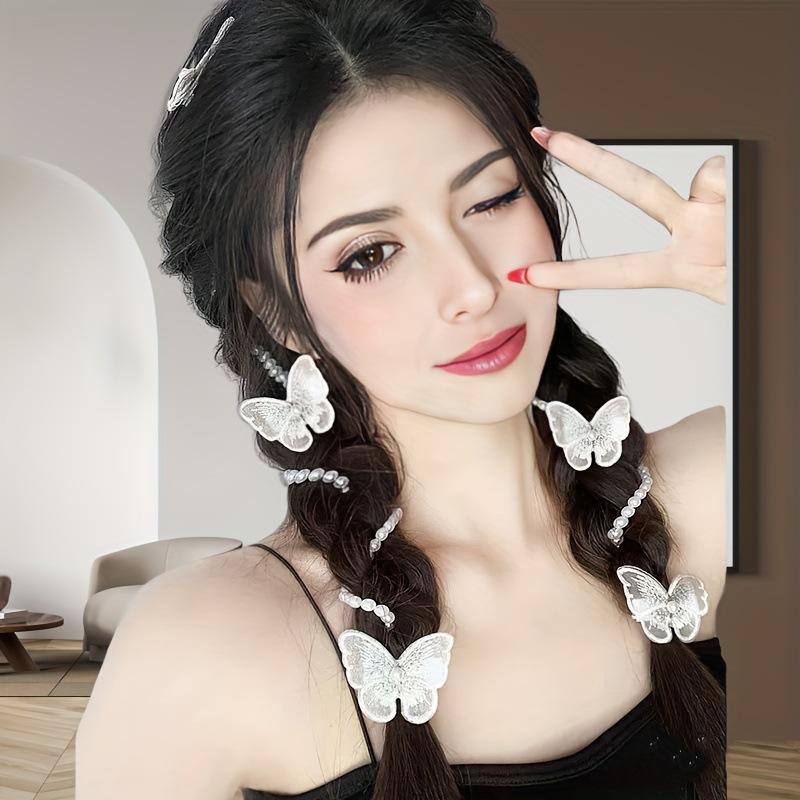 Парик с косичкой-бабочкой