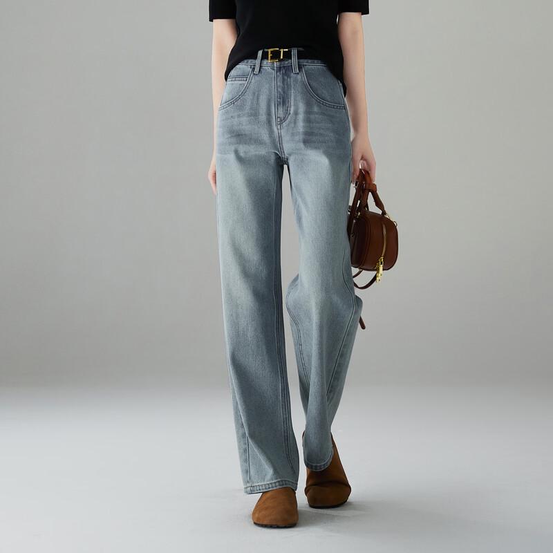 SOFSIL Women s Retro High-Waist Wide-Leg Jeans 27/M