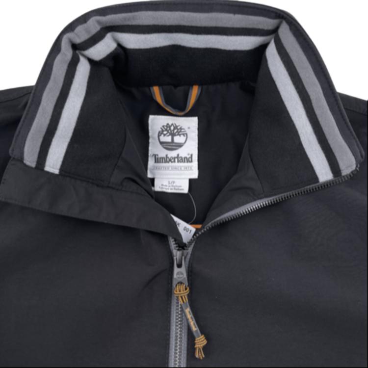 Timberland Windbreaker Stand Collar Casual Zip Jacket Men Jackets Black TB0A2DMA-001
