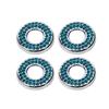 4PCS Bling Inner Car Door Lock Cover Stickers Pull Rod Bolt Decorations Car Door Lock Pin Caps for C Class C200L GLC260 C260L