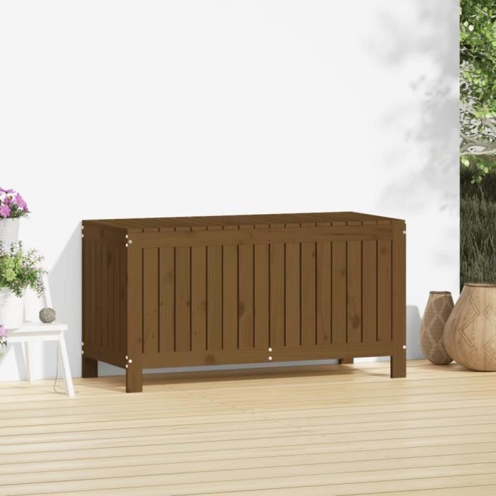 VidaXL Boîte de rangement de jardin Marron miel 115x49x60 cm Bois pin 823839