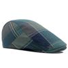 Spring Autumn Thin Beret Men's Cotton Plaid Forward Cap Outdoor Sun Hat Newsboy Cap Male Gatsby Painters Hats