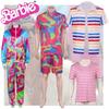 New Cross-border Movie Barbie Cos Costume For Barbie Ken Punk Style Jacket Moisture-wicking Fabric