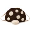 Shape Mushroom Children Plush Single Shoulder Crossbody Bag For Gift School