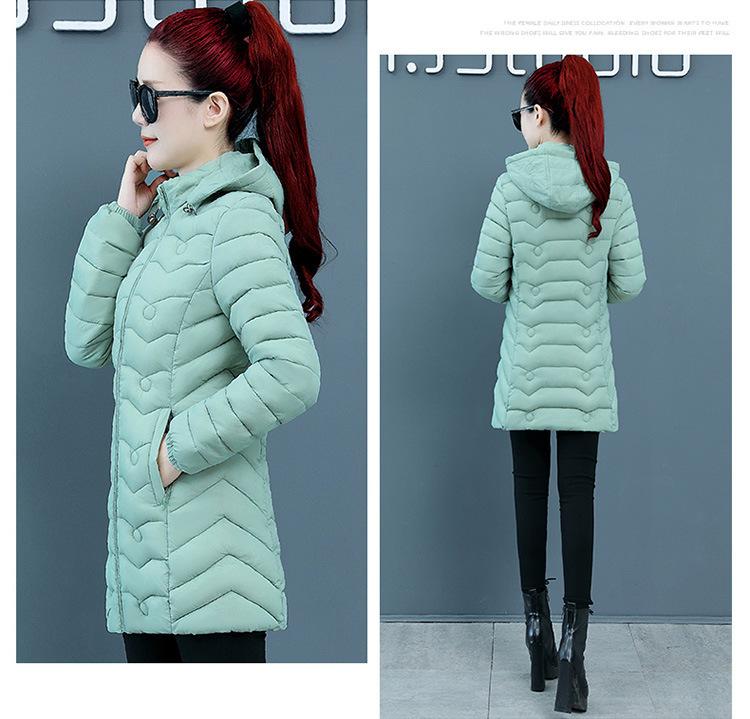 Parkas Frauen Mit Kapuze Winter Jacke Koreanische Dicke Unten Baumwolle Kleidung Mittleren Alters Weiblichen Mantel Mutter Warme Lange Outwear 6XL