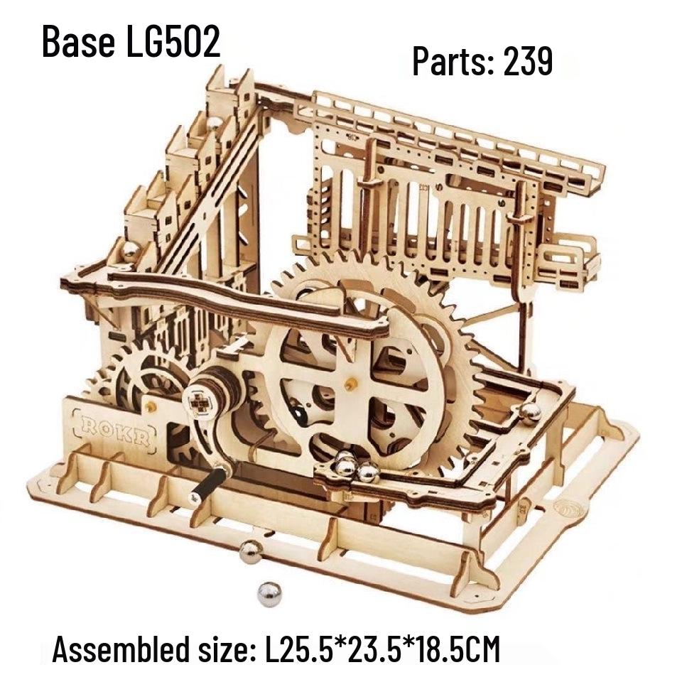 DIY Wooden Owl Clock Train Model - Creative Assembly Toy & Password Box