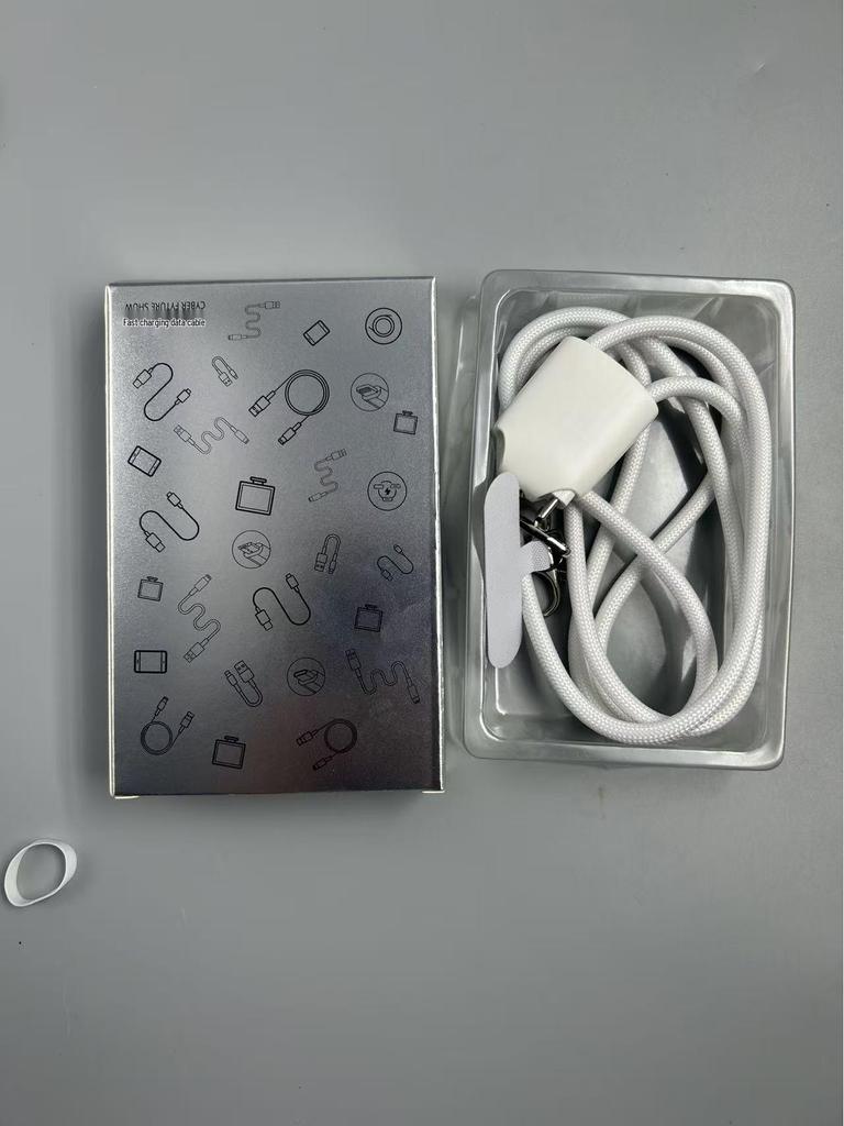 Custom Logo Multi-Function Sling Lanyard: 4-in-1 Fast-Charging Crossbody Data Cable