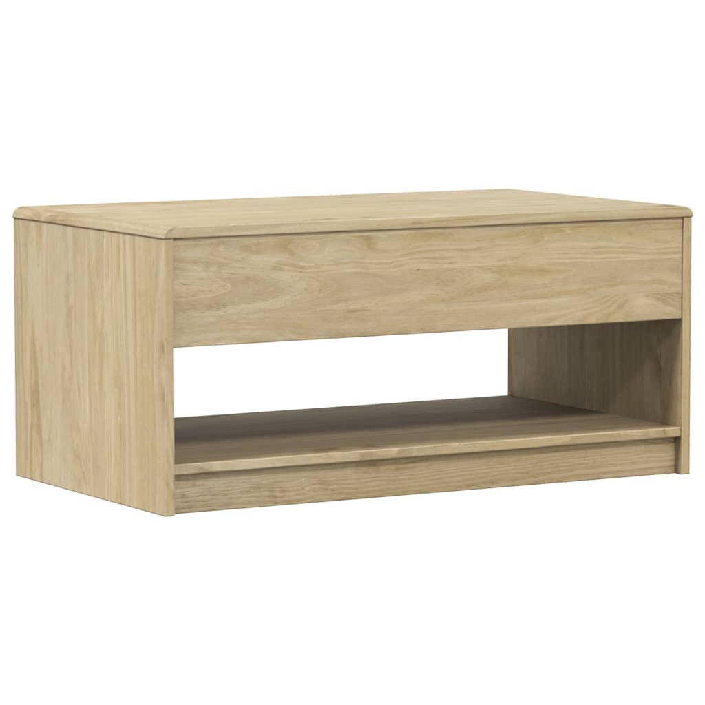  SAUDA Coffee Table, Oak Color, 99x55x45 Cm, Pine Wood