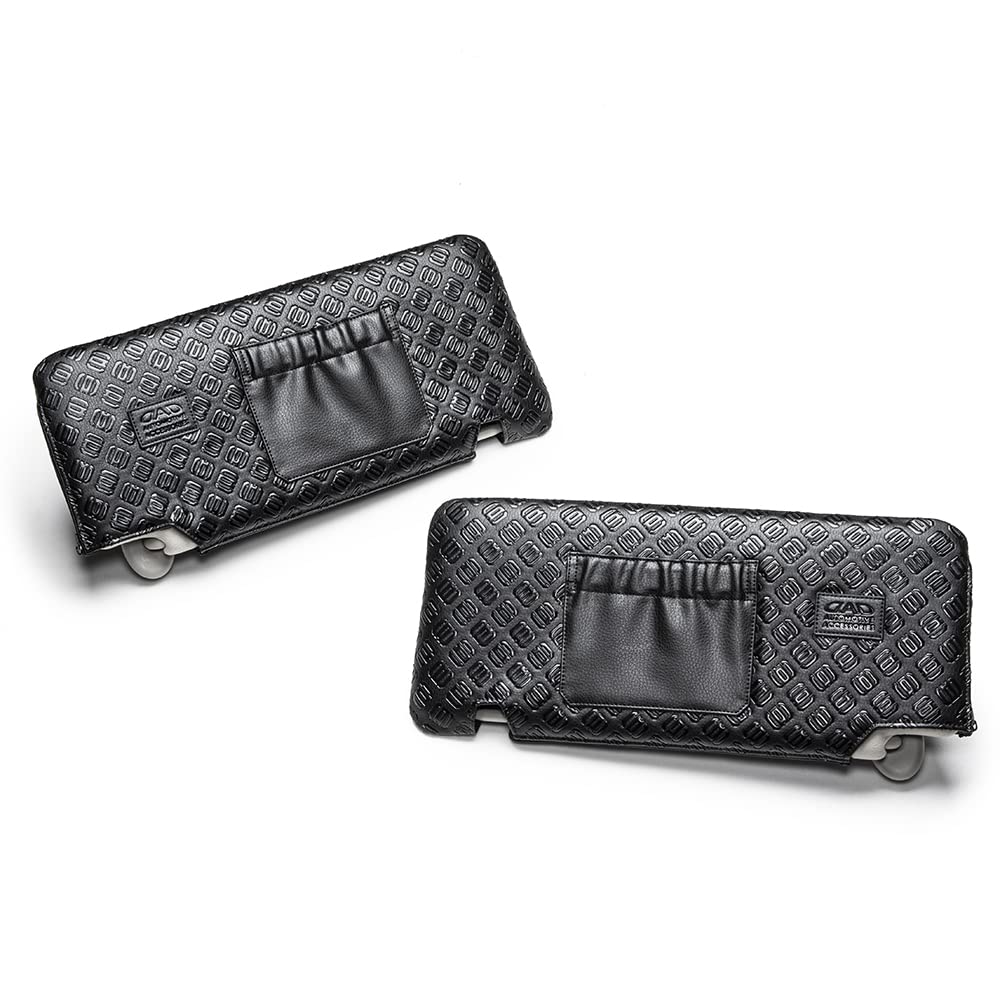 Sun Visor Cover Type Monogram Leather for Toyota ATH20W May 2008 January Garson Black D.A.D Alphard/Vellfire (ALPHARD VELLFIRE) Models ANH20/25W,