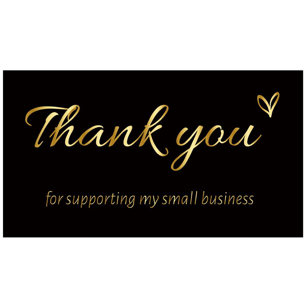 High-Quality 50/500Pcs High-Quality Black High-Quality Thank High-Quality You High-Quality Stickers High-Quality For High-Quality Business