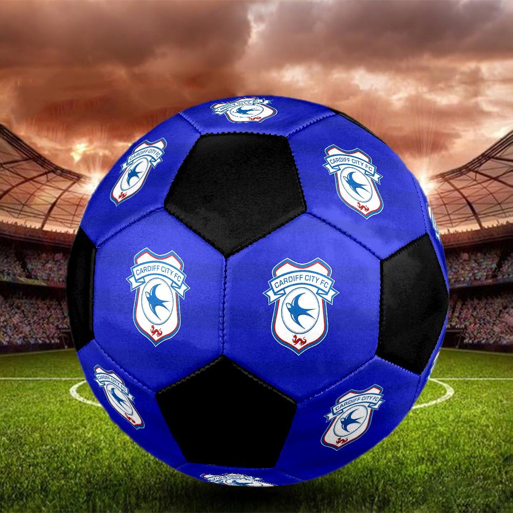 Cardiff City FC Soccer Ball Colorful All Ages Machine Stitched PVC Competition Ready Durable High-Bounce.SIZE5