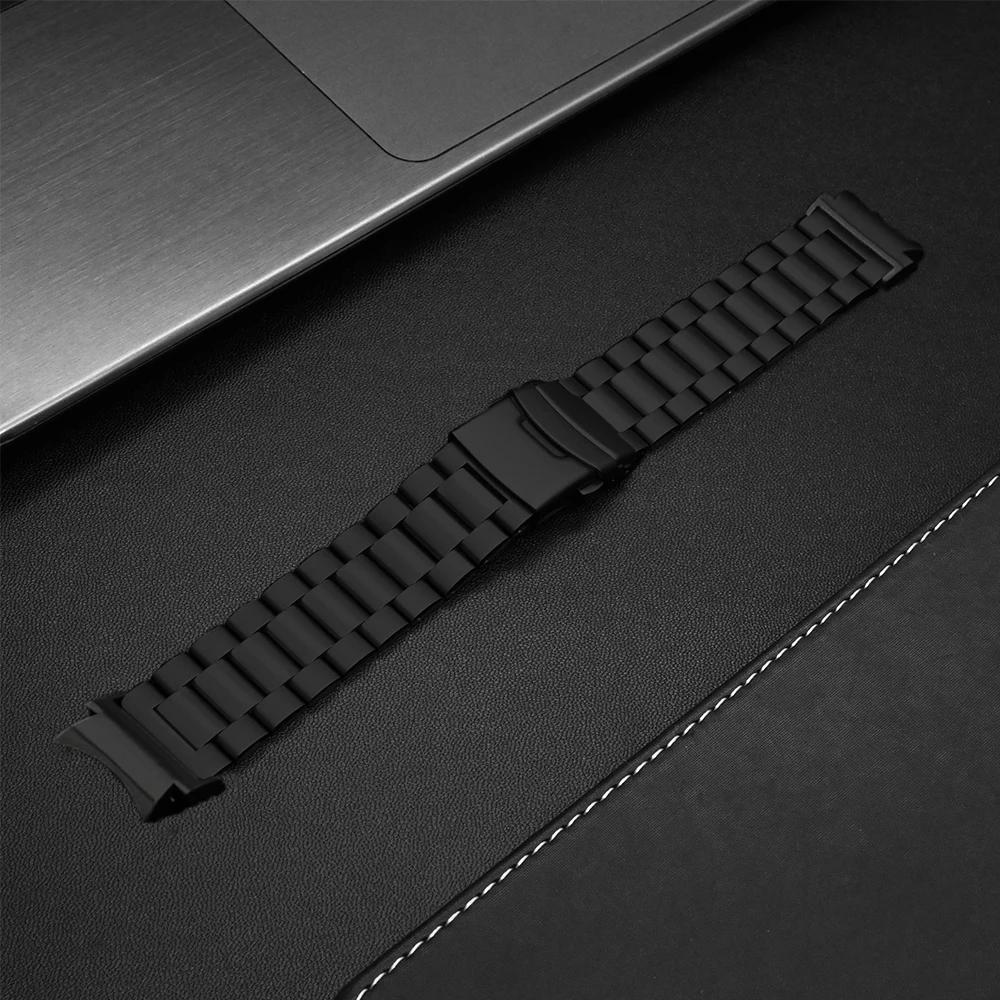 

Титановий ремінець для Samsung Galaxy Watch FE 7 6 5 4 44мм 40мм Без проміжків Ремінець Для GALAXY 6/4Classic 47мм 43мм 42 46мм Металевий браслет Galaxy 4classic 42mm чорний
