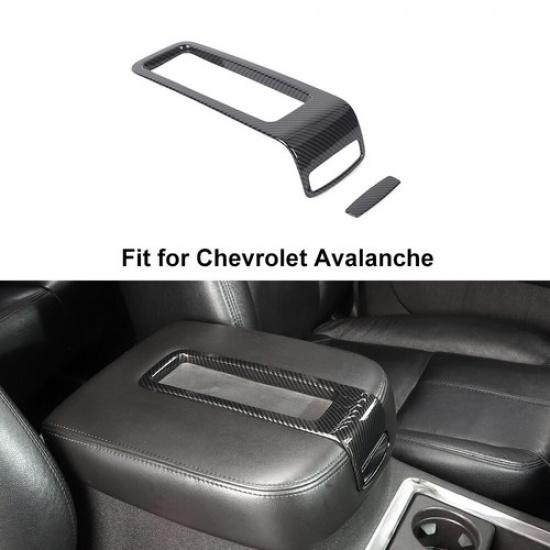 Interior Center Console Cover Trims For Silverado Suburban Tahoe 2007-13 Carbon