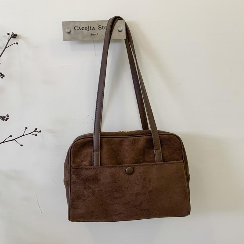 Retro Tasche Damen große Kapazität neu Herbst und Winter lässige Schulter Achseltasche Pendler Kissen Tasche