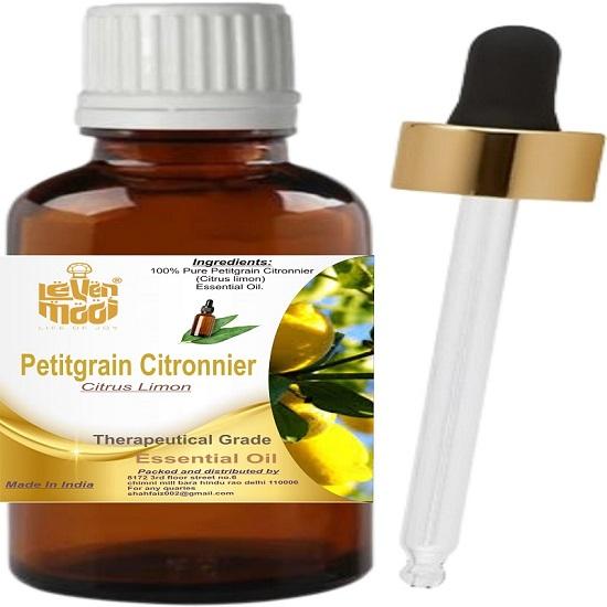 Levenmooi Petitgrain Citronnier (Citrus limonum L.) Pure & Natural Therapeutic Grade Essential Oil Glass