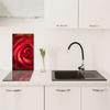 GLASS PLATE BOARD PANEL TABLETOP 30x52 FLOWER
