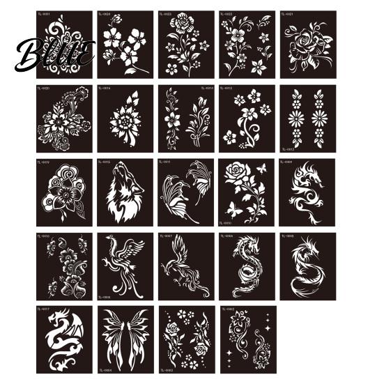 DIY Henna Stencil Tattoo Stencil Reusable Tattooing Template