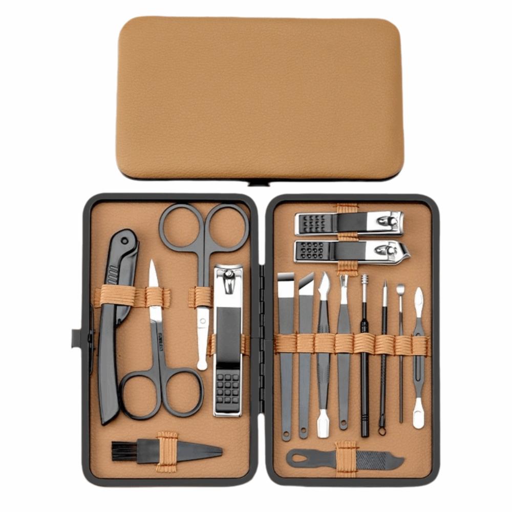7/16/24 Pcs Heavy-Duty Nail Care Kit Stainless Steel Nail Grooming Kit Manicure Tool Set  Home Care
