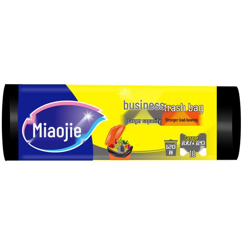 

Miaojie Commercial Heavy-Duty Black Garbage Bags