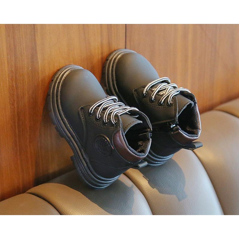Spring and Autumn New Classmate Martin Boots Children's Soft Sole Versatile Boys and Girls Single Boots Zipper Fashion Versatile Trend Boots