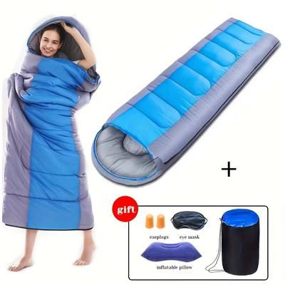 Camping-Schlafsack, tragbar, ultraleicht, wasserdicht, warmer Umschlag-Schlafsack für Rucksackreisen für 4 Jahreszeiten, für Reisen im Freien und Wandern