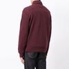 Polo Ralph Lauren Logo Embroidered Solid Color Half-Zip Pullover Sweatshirt Men Sweatshirt Burgundy 710812963-007